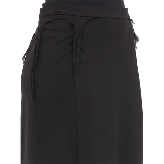 MASNADA GONNA IN COTONE CON INSERTI IN SETA