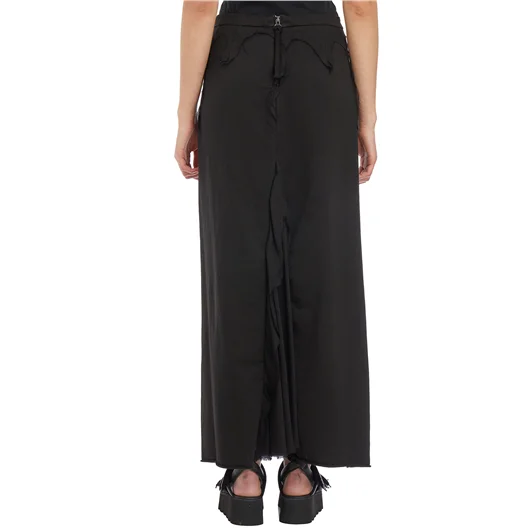 MASNADA GONNA IN COTONE CON INSERTI IN SETA