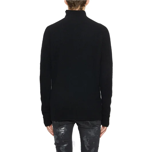 MD75 MAGLIA COLLO ALTO IN CASHMERE E SETA