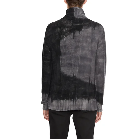 MD75 MAGLIA COLLO ALTO SPRUZZATA