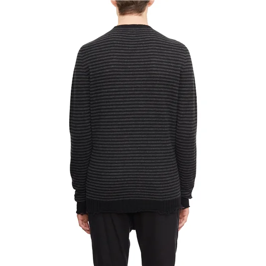 MD75 MAGLIA GIROCOLLO FANTASIA A RIGHE