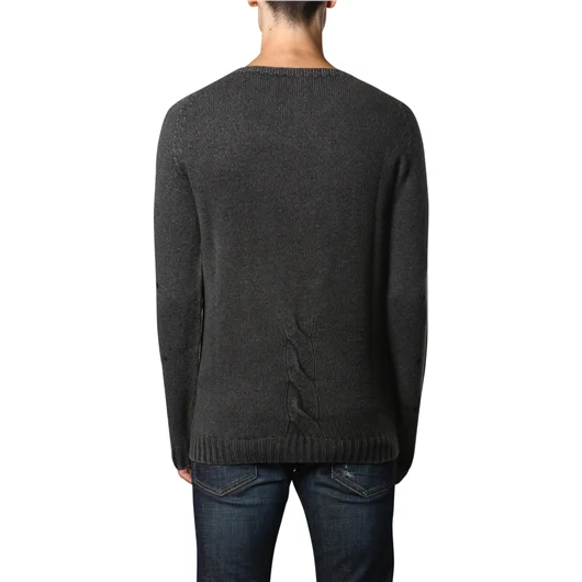 MD75 MAGLIA IN LANA GIROCOLLO CON TRECCIA