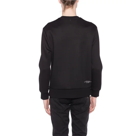 NEIL BARRETT FELPA IN NEOPRENE CON STAMPA