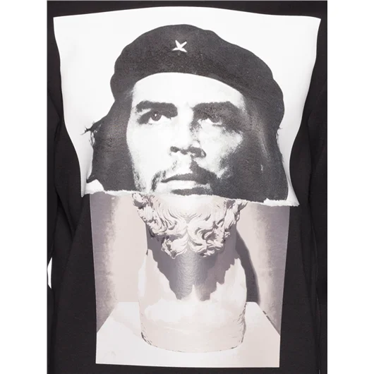 NEIL BARRETT FELPA IN NEOPRENE CON STAMPA