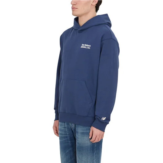 NEW BALANCE FELPA CON CAPPUCCIO IN COTONE