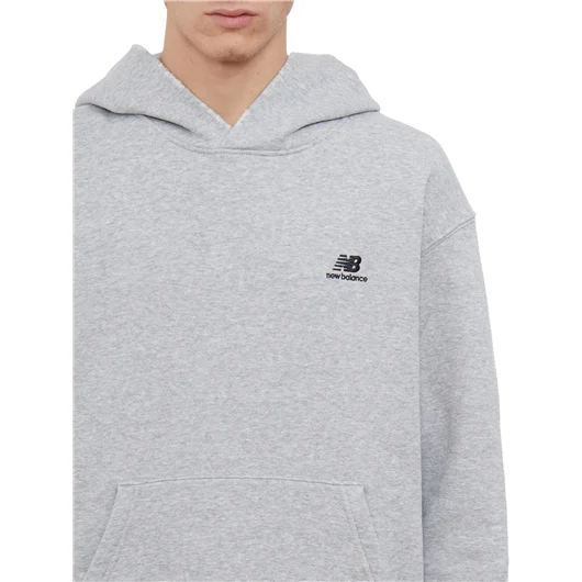 NEW BALANCE FELPA CON CAPPUCCIO IN COTONE