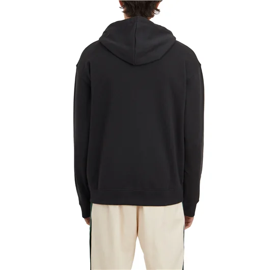 NEW BALANCE FELPA IN COTONE CON ZIP E CAPPUCCIO