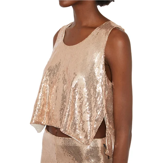 NOSTRASANTISSIMA CANOTTA OVERSIZE FULL PAILLETTES