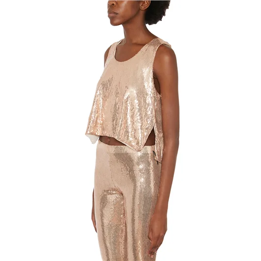 NOSTRASANTISSIMA CANOTTA OVERSIZE FULL PAILLETTES