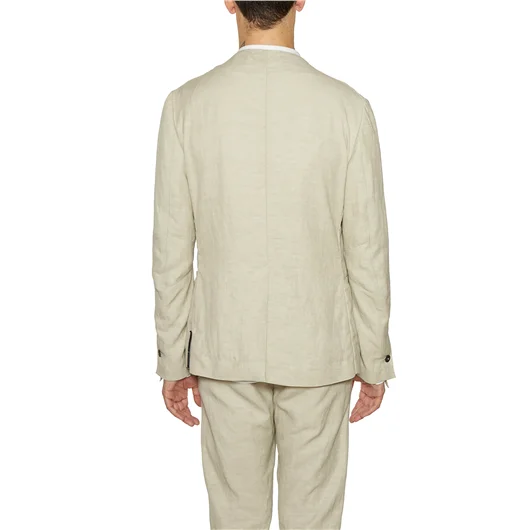 NOSTRASANTISSIMA GIACCA IN LINO CON BOTTONI