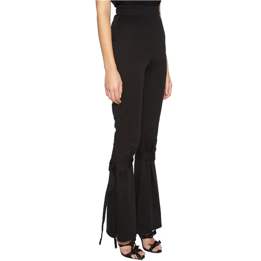 NOSTRASANTISSIMA PANTALONE A ZAMPA IN STRETCH