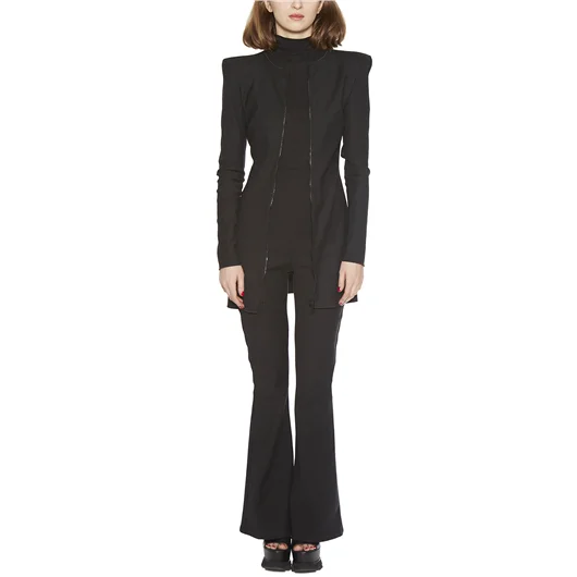 NOSTRASANTISSIMA PANTALONE A ZAMPA VITA ALTA