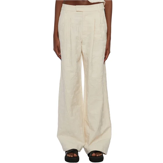 NOSTRASANTISSIMA PANTALONE AMPIO IN COTONE