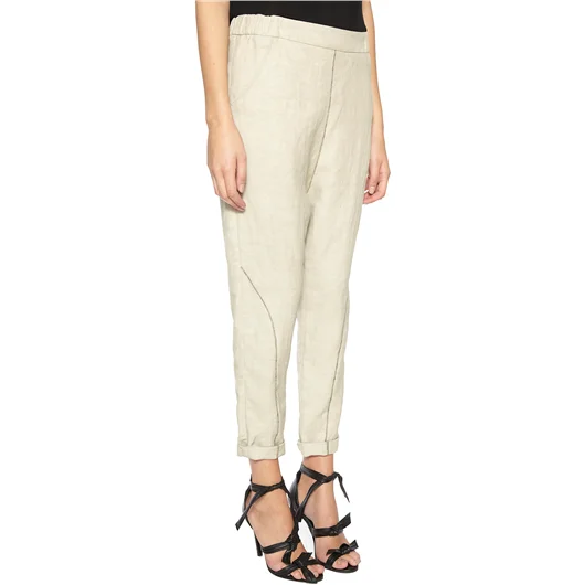 NOSTRASANTISSIMA PANTALONE BAGGY CON IMPUNTURE