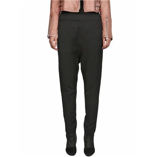 NOSTRASANTISSIMA PANTALONE BAGGY CON IMPUNTURE