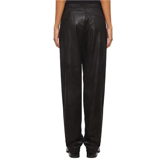 NOSTRASANTISSIMA PANTALONE LARGO IN ECO PELLE