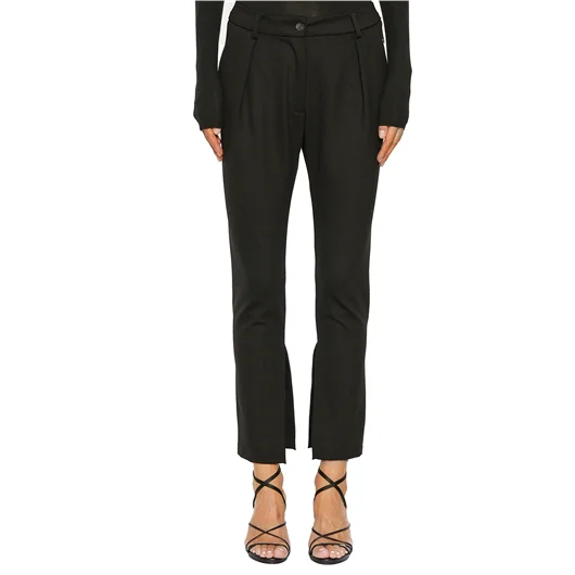 NOSTRASANTISSIMA PANTALONE SLIM IN VISCOSA