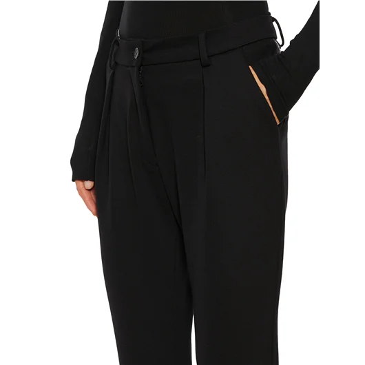 NOSTRASANTISSIMA PANTALONE SLIM IN VISCOSA