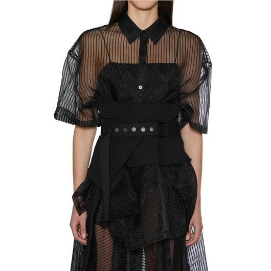 NU CAMICIA TRASPARENTE OVERSIZE