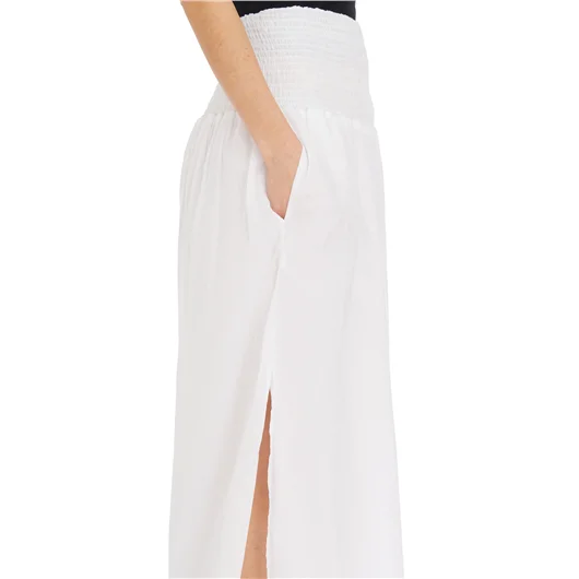 NU PANTALONI VITA ALTA IN COTONE