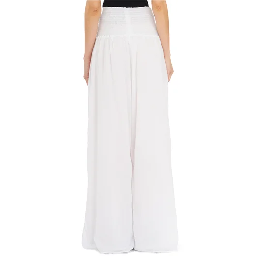 NU PANTALONI VITA ALTA IN COTONE