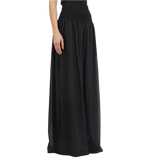 NU PANTALONI VITA ALTA IN COTONE