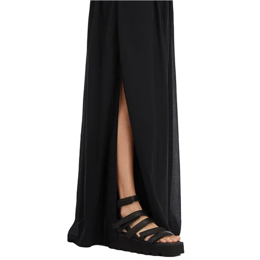 NU PANTALONI VITA ALTA IN COTONE