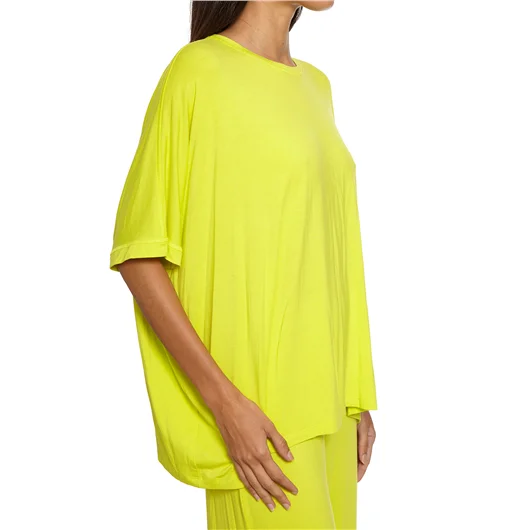 NU T-SHIRT GIROCOLLO IRREGOLARE