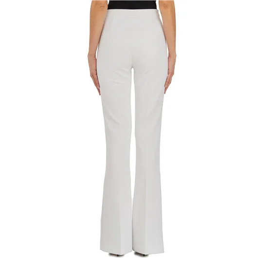 ELISABETTA FRANCHI PANTALONE A PALAZZO IN CREPE STRETCH