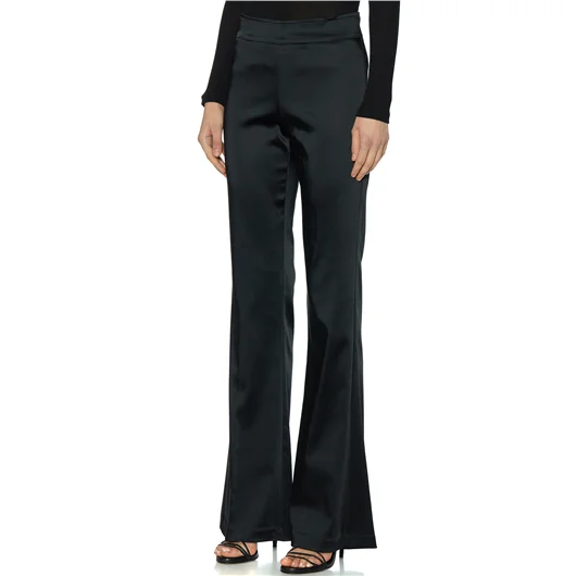 AVENUE MONTAIGNE PANTALONE A ZAMPA IN SATIN MOD.BELLINI