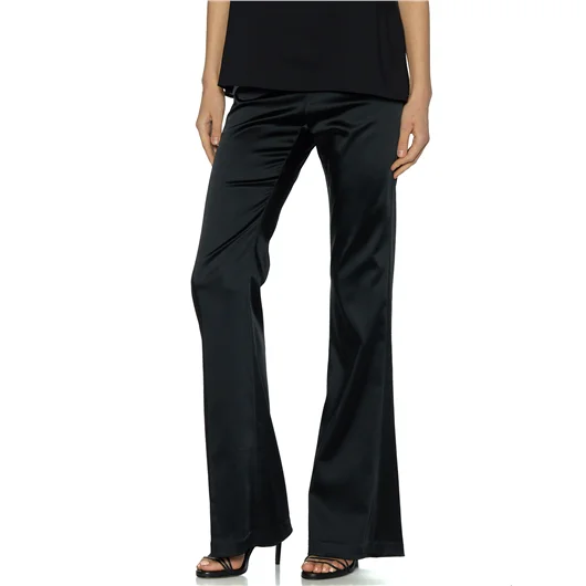 AVENUE MONTAIGNE PANTALONE A ZAMPA IN SATIN MOD.BELLINI