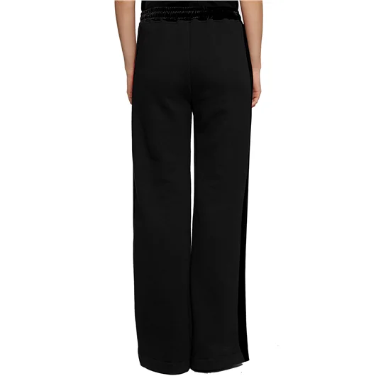 ANDREA YA'AQOV PANTALONE AMPIO CON BANDA IN VELLUTO