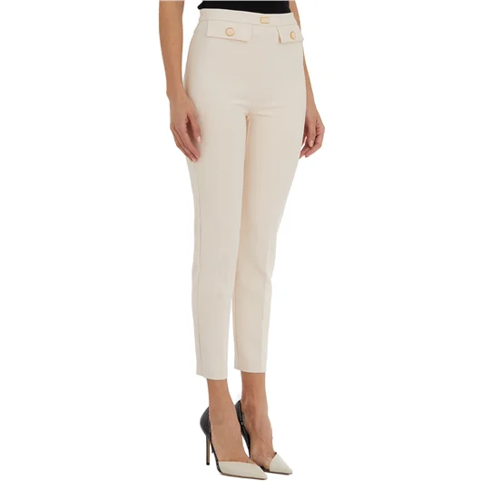 ELISABETTA FRANCHI PANTALONE CROPPED IN CREPE STRETCH