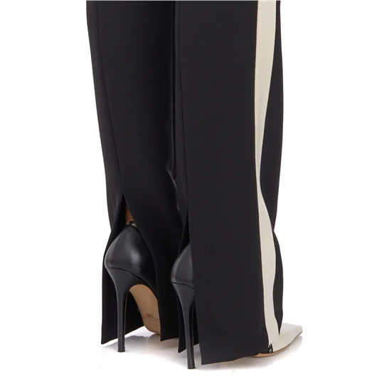 ELISABETTA FRANCHI PANTALONE DRITTO CON BANDE LATERALI