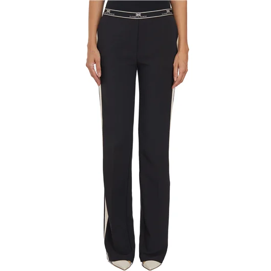 ELISABETTA FRANCHI PANTALONE DRITTO CON BANDE LATERALI