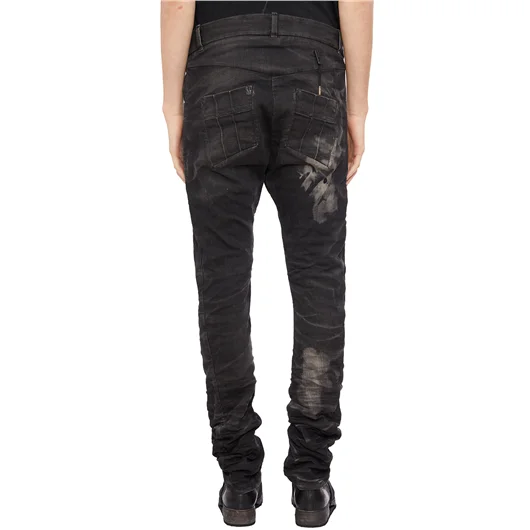 BORIS BIDJAN SABERI PANTALONE IN DENIM STONE WASHED