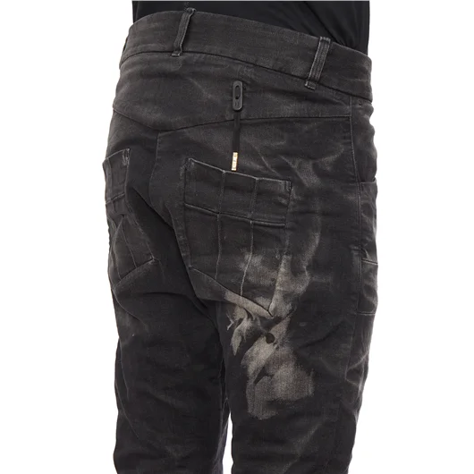 BORIS BIDJAN SABERI PANTALONE IN DENIM STONE WASHED