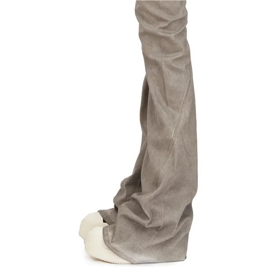 RICK OWENS DRKSHDW PANTALONI IN DENIM BIAS BOOTCUT DUST