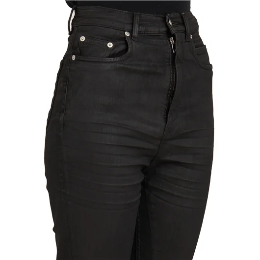 RICK OWENS DRKSHDW PANTALONI IN DENIM BOLAN BOOTCUT BLACK