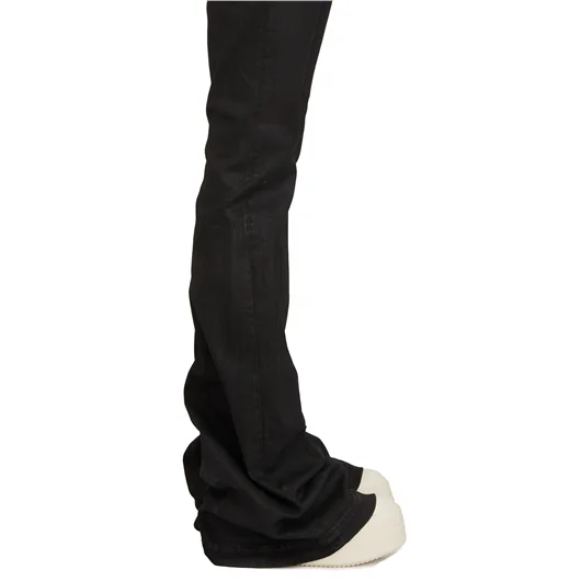 RICK OWENS DRKSHDW PANTALONI IN DENIM BOLAN BOOTCUT BLACK