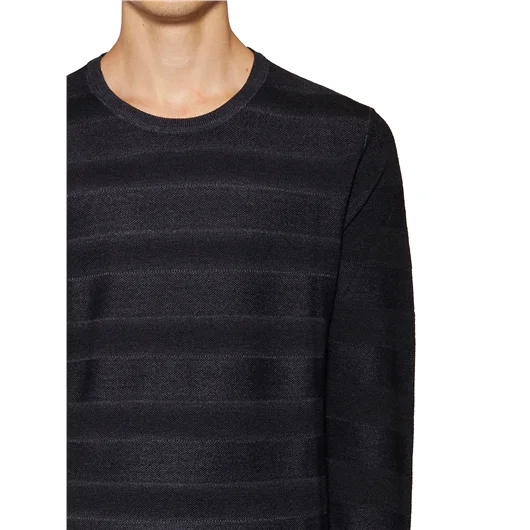 PAOLO PECORA GIOROCOLLO IN LANA A RIGHE