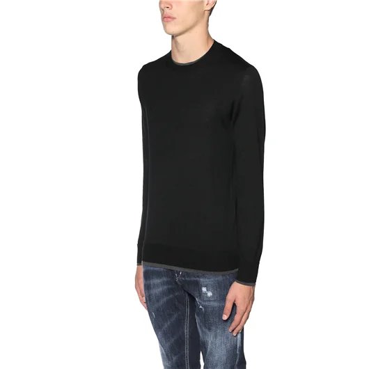 PAOLO PECORA MAGLIA GIROCOLLO IN LANA