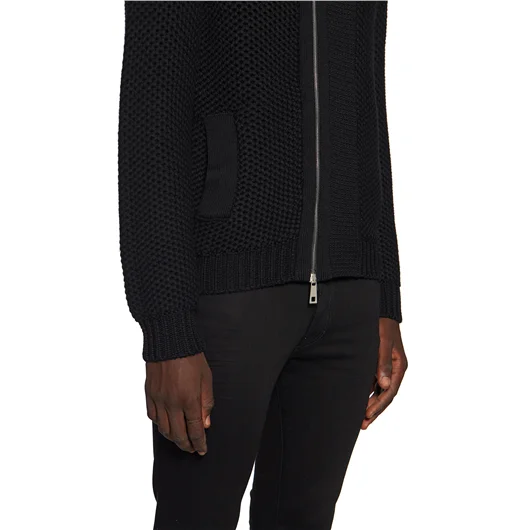 PAOLO PECORA MAGLIA IN LANA CON ZIP