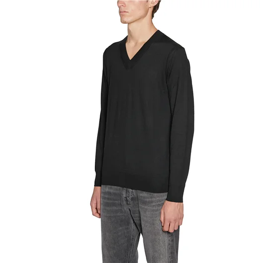 PAOLO PECORA MAGLIA SCOLLO A V IN LANA