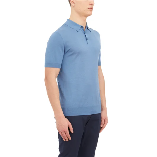 PAOLO PECORA POLO IN SETA E COTONE