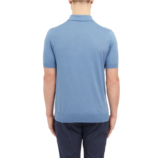 PAOLO PECORA POLO IN SETA E COTONE