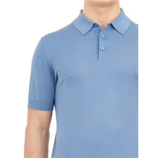 PAOLO PECORA POLO IN SETA E COTONE