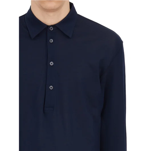 PAOLO PECORA POLO M/L IN COTONE