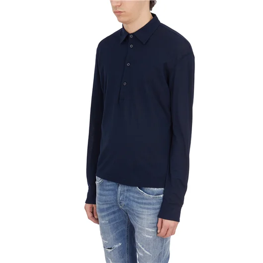 PAOLO PECORA POLO M/L IN COTONE