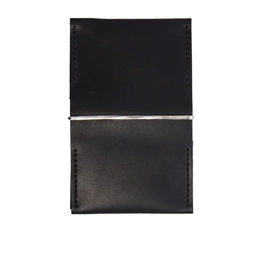 WERKSTATT:MUNCHEN PORTACARTE CON DETTAGLIO IN ARGENTO